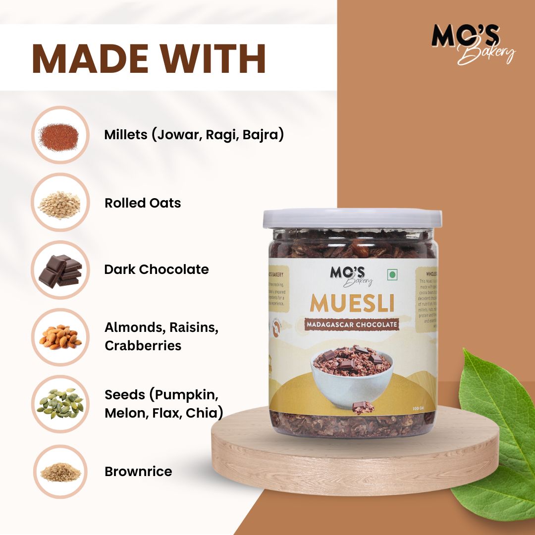 Premium Green Gift Box | Madagascar Chocolate Muesli